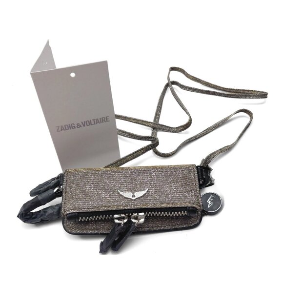 Zadig & Voltaire Rock Grigri Sparkle Mini Crossbody Accessory Bag (0036) - Picture 1 of 10